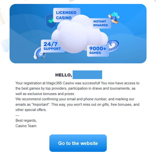 Verify your account through the confirmation email